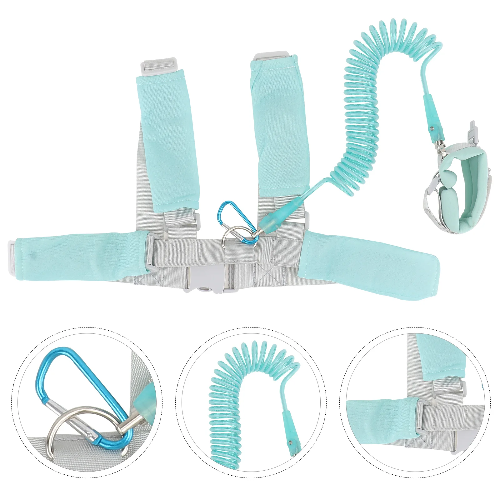 1Set Anti Lost Safety Harness Leash Sky Blue Toddler Adjustable Wrist Link Strap Child Leash for Outdoor Supermarkets Parks