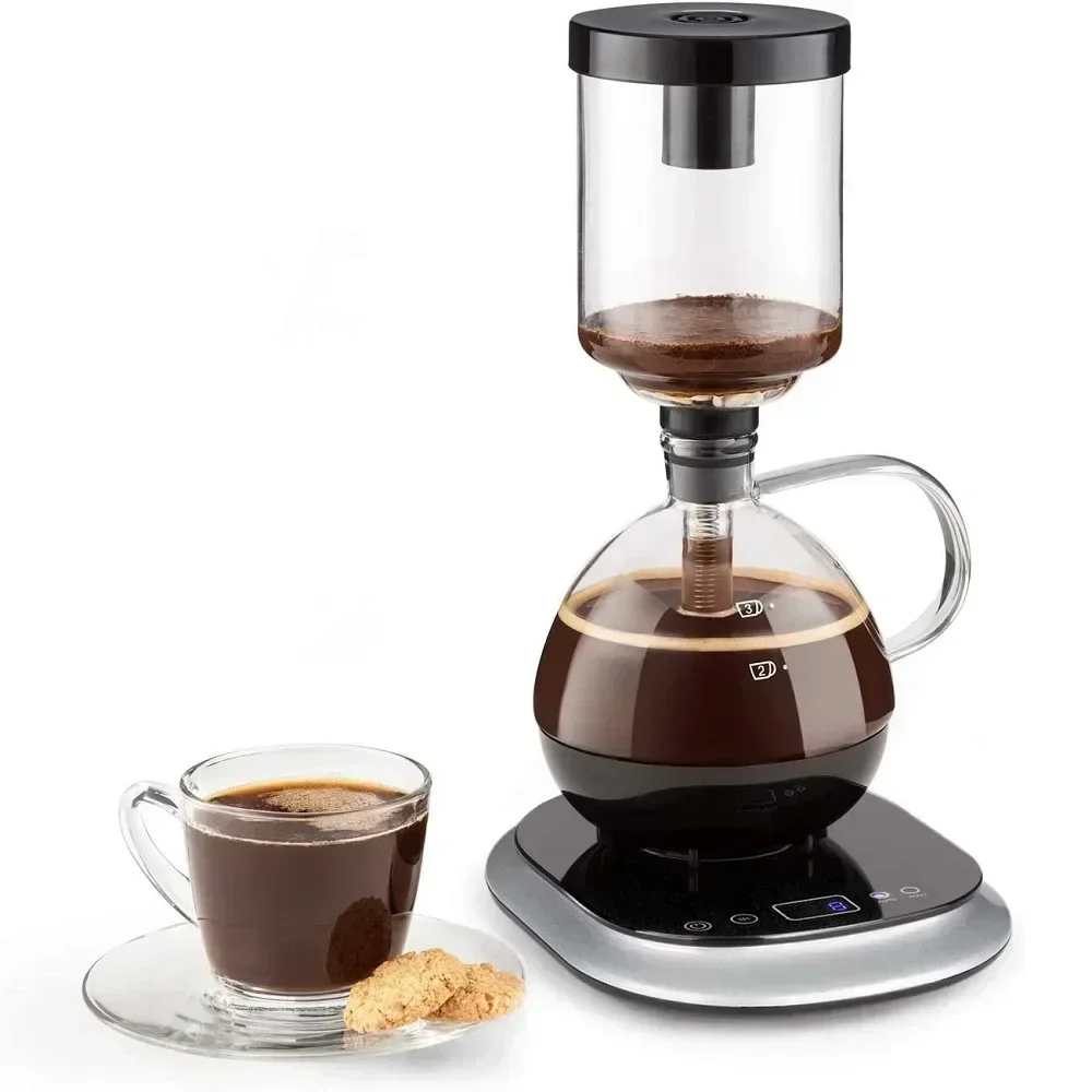 Function Automatic Preparation Mode Rapid Heating Machines Syphon Vacuum Coffee Maker Touch Operation Keep-Warm