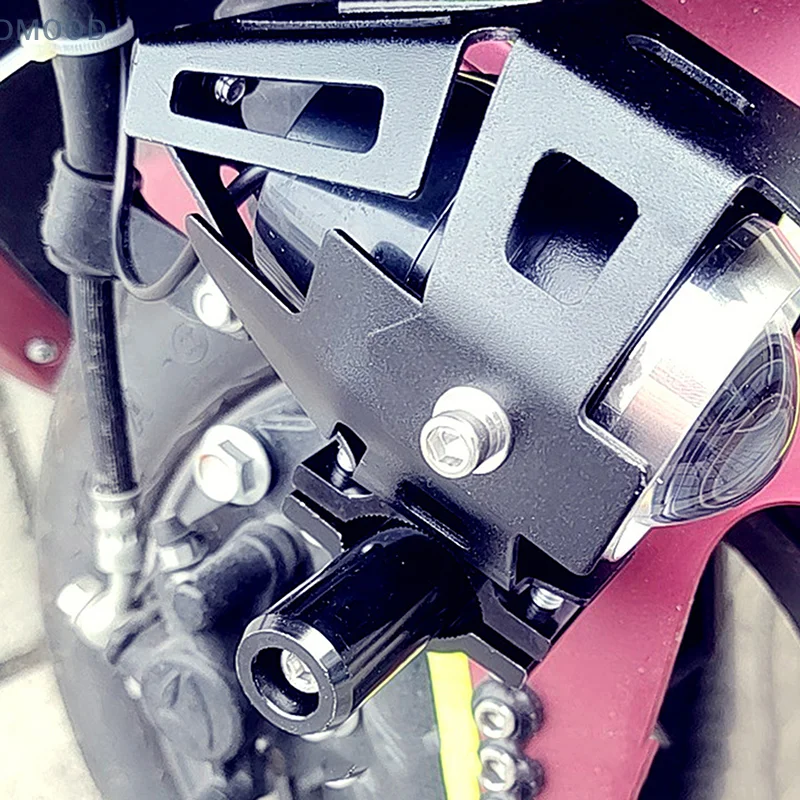 Staffa di montaggio universale per paraurti moto Supporto per asta di prolunga per faretto modificato per faro
