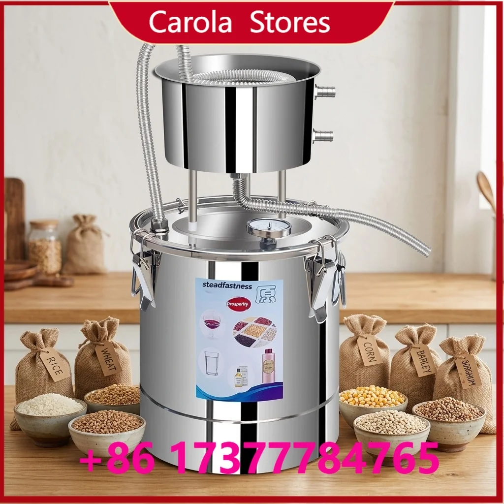 304 Stainless Steel Home Distiller, Multi-Purpose Brewing & Distillation Equipment for Alcohol Whiskey Essential