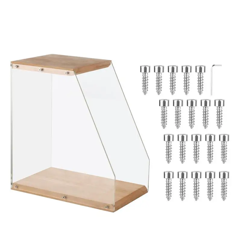 Multifunction Record Holder For Albums Strong Load Bearing Record Shelf Wall Mount Album Holder Transparent Record Display Rack