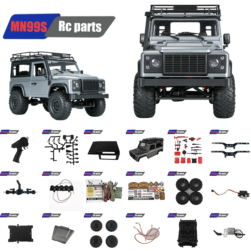 MN-MODEL MN99 MN99S Model D90 D91 1/12 RC Car Window Mesh Upgrade Spare Parts Metal  Simulated Decorations Accessaries Diy Tire
