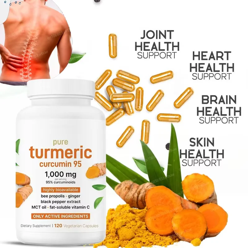 Turmeric Curcumin Capsule - Turmeric Curcumin 1000mg Capsules with Black