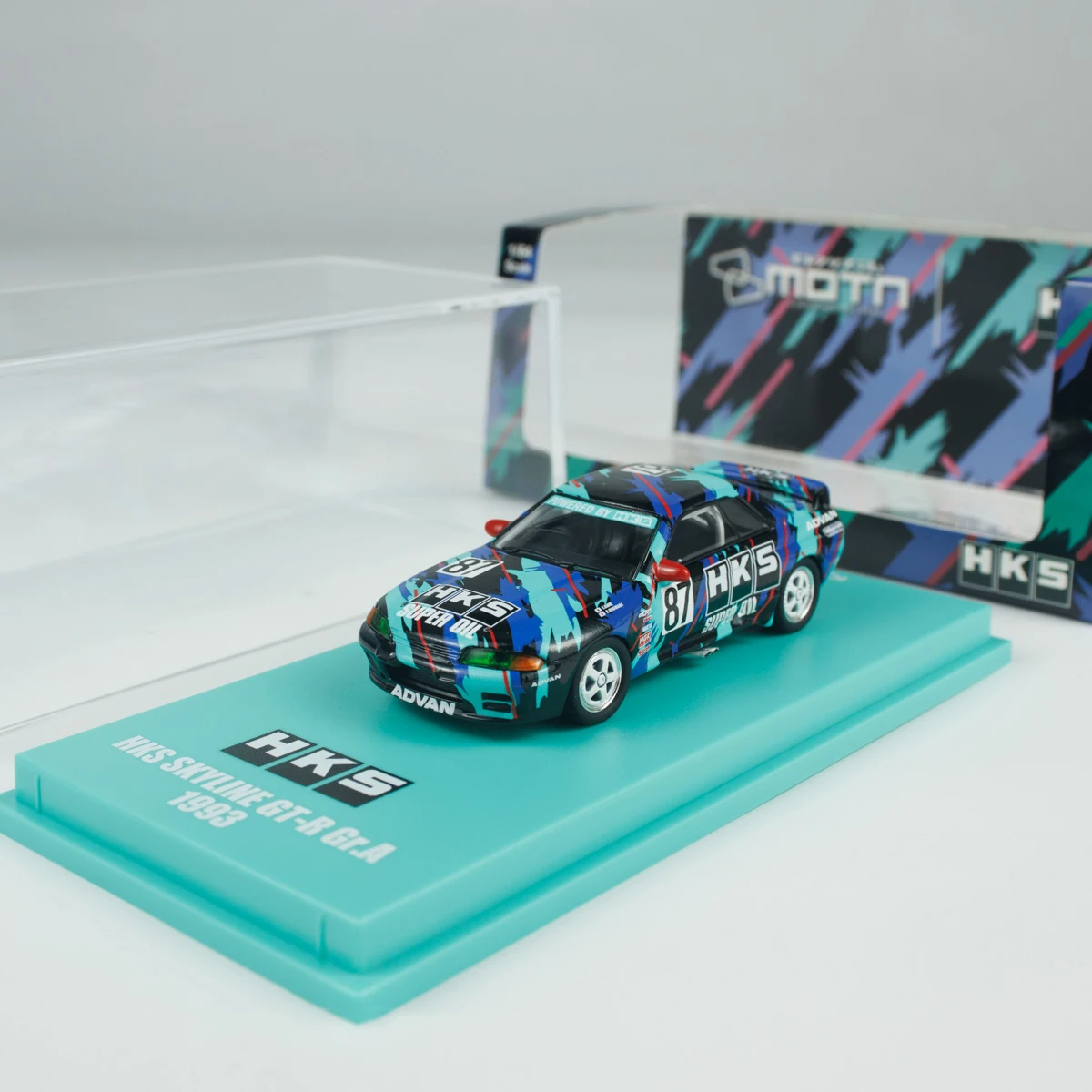 kyosho-1-64-echelle-en-alliage-moule-sous-pression-hks-skyline-bnr32-gra-1993-jouets-voitures-modele-classiques-cadeaux-pour-adultes-souvenir-affichage-statique