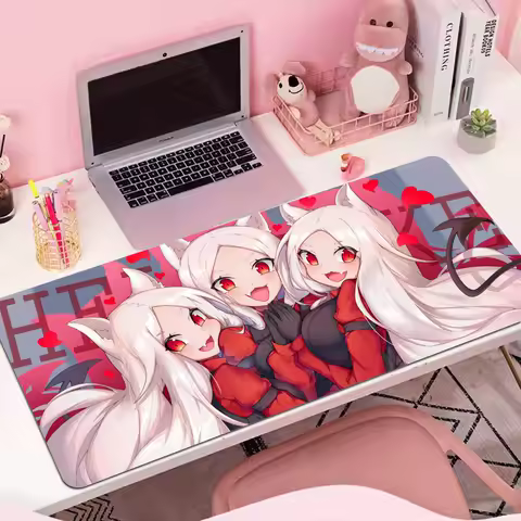 Helltaker Anime Mousepad girl pad Keyboards Mat Rubber Gaming mousepad Desk Mat Size for large Edge Locking Game Keyboard Pad