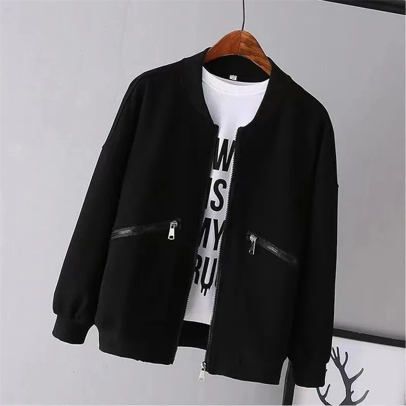 2024 Casual Women\'s Bomber Chaquetas Spring Fall Baseball Jackets Loose Candy Colors Ceketler Fashion Zipper New Outerwear