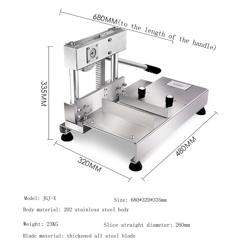 Bone Cutting Machine Commercial Manual Chop Pig Trotters Chopped Guillotine Frozen Meat Cut Bone Chopped Home Small Bone Saw