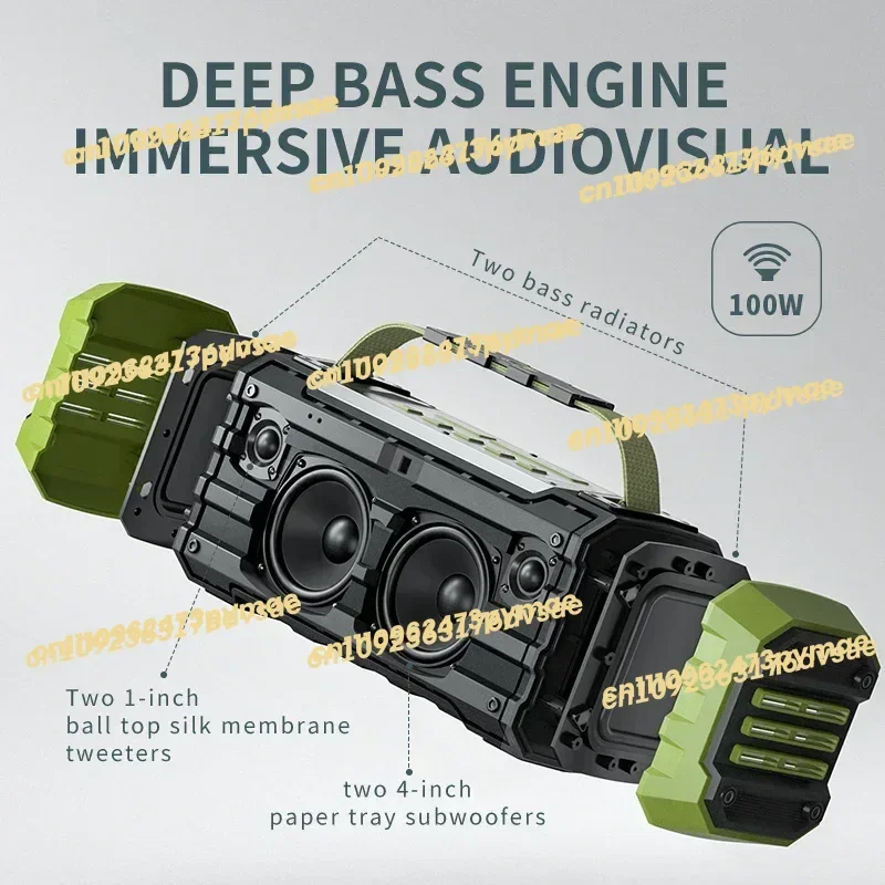 NEW In Stock Saintlark ODM Outdoor 100W Subwoofer Speaker Loud Portable Audio Player Waterproof Speaker For Party