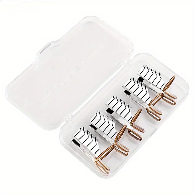 5pc Nail art C Gebogene Form Verlängerung Guide Tipps Französisch Folie Acryl Polnischen Gel UV Design Form Wiederverwendbare Metall Form maniküre Werkzeug
