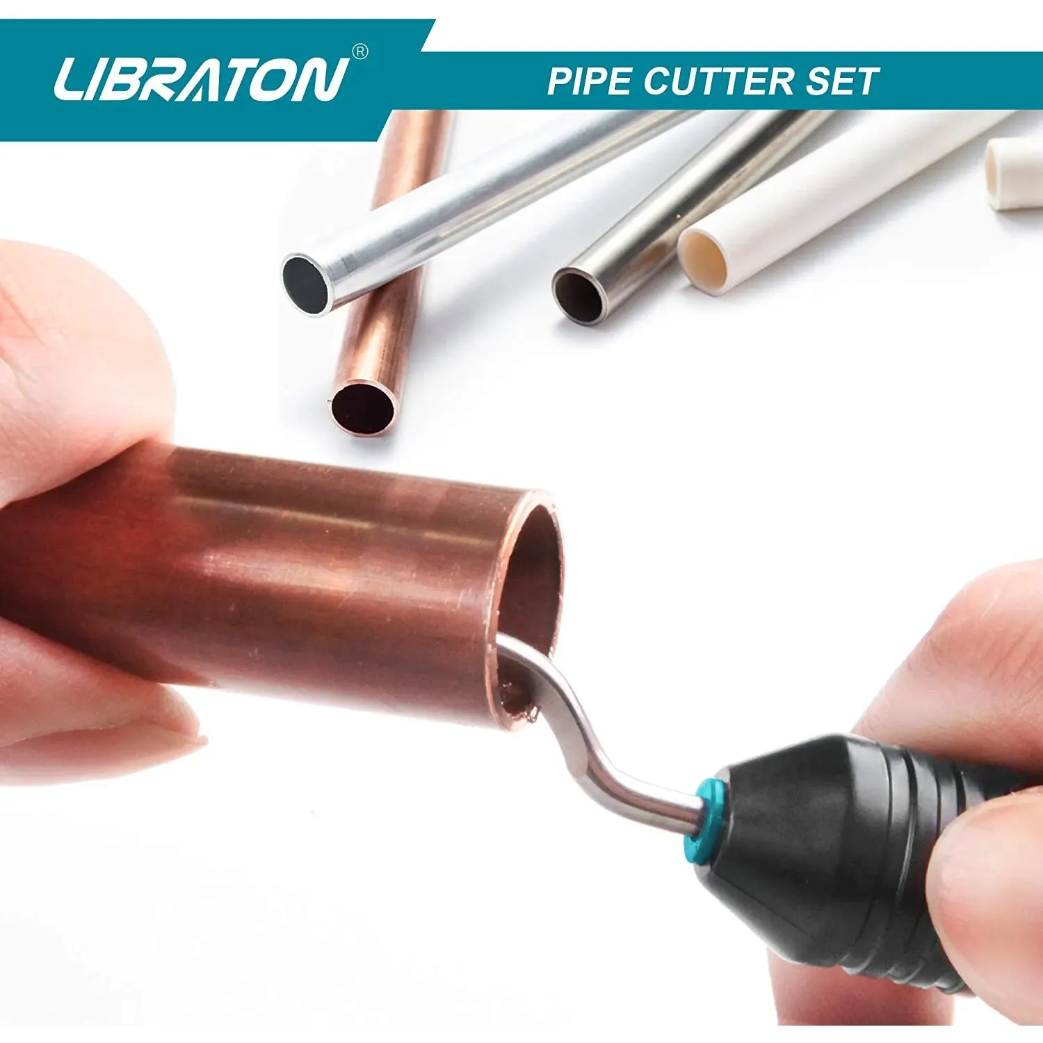 Libraton Pipe Cutter Tubing Cutter Copper Pipe Cutter Tube Cutter with Deburring Tool Copper Cutter Pipe Cutter Tool for Copper