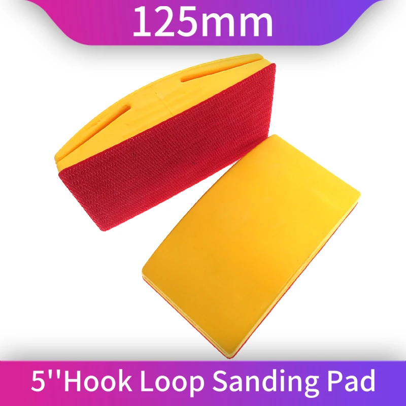 125mm Hook and Loop Hand Sanding Block 5 Inch For Woodworking, Furniture Restoration, Home, Automotive Body Orbital Sanding Disc