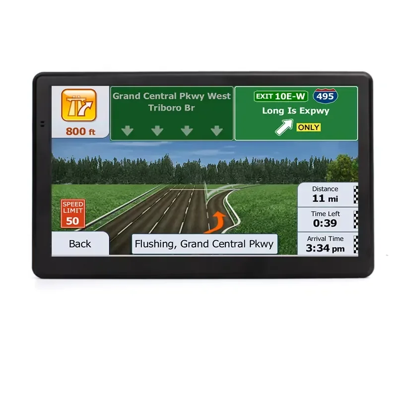 7 Inch Portable Car GPS Navigator High Definition 8G Truck Car Display with Map