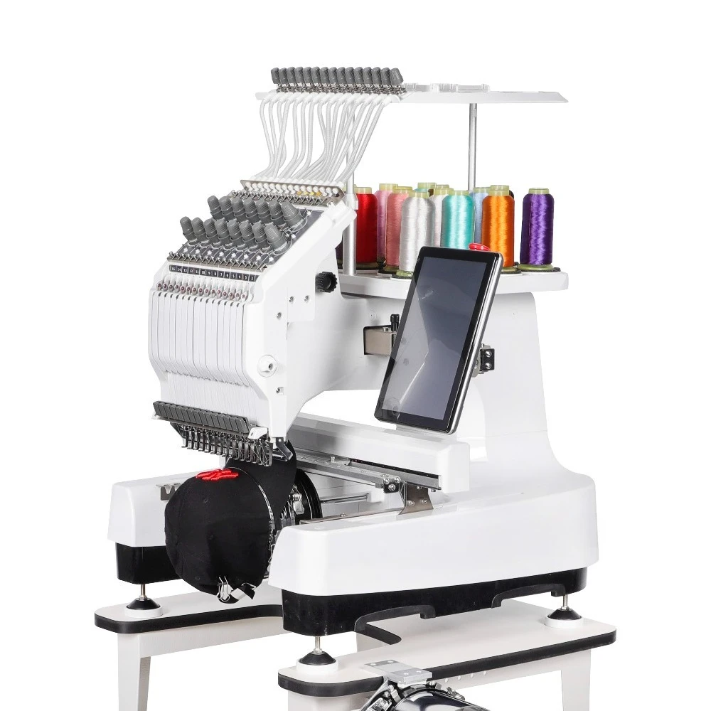 Industrial 15-Needle Computerized Embroidery Machine – Auto Trimmer, Cap & Shoe Hoop Compatible, USB Control