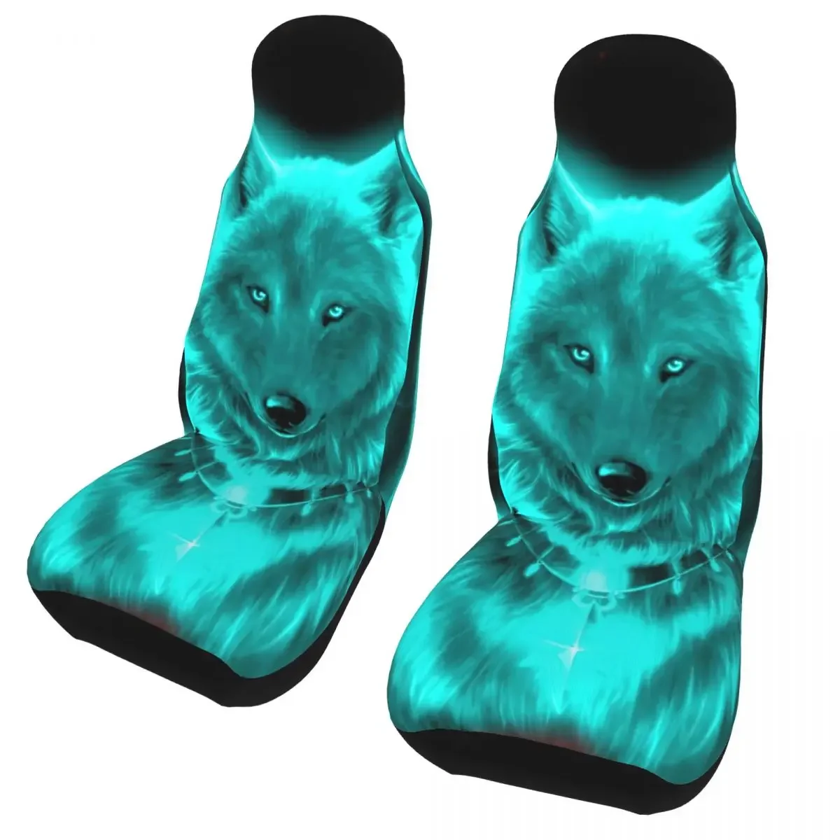 Animal 3d Wolf Cool Universal Car Seat Cover Four Seasons Travel Car Seat Cushion Polyester Hunting