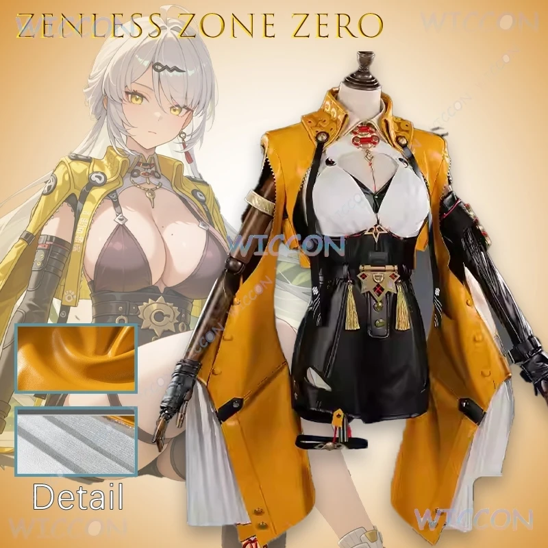 

‌‌‌‌‌Game Zenless Zone Zero Yixuan Cosplay Costume Full Set Outfit White Kimono For Girl ‌