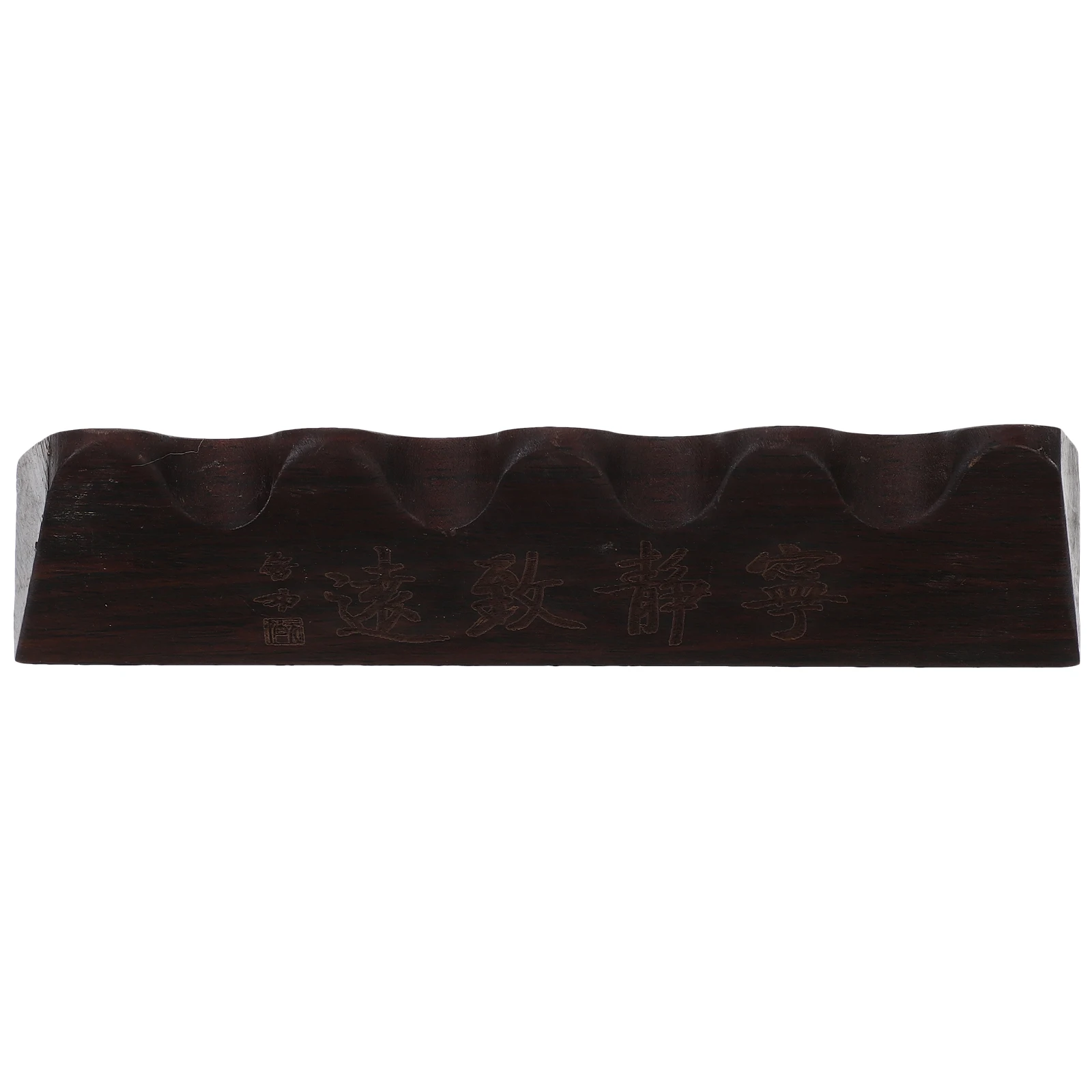 

Calligraphy Brush Holder Pen Rest Storage Desk Wooden Tool 67 Slots Retro Chinese Style Painting Stand Display Gift