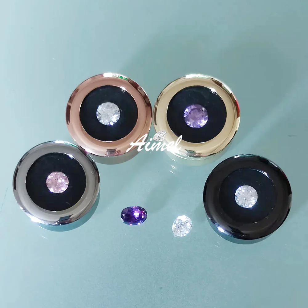White Diamond Storage Box 3-0mm Gemstone Jewelry Display Organizer Bare Stone Packaging Cover Tray Holder Box for Show Store IGI