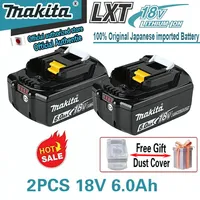 100% Original MAKITA 18V Rechargeable Battery LED Indicator Lithium Ion Battery For replace Makita Power Tools 18V 5Ah 6Ah 9Ah