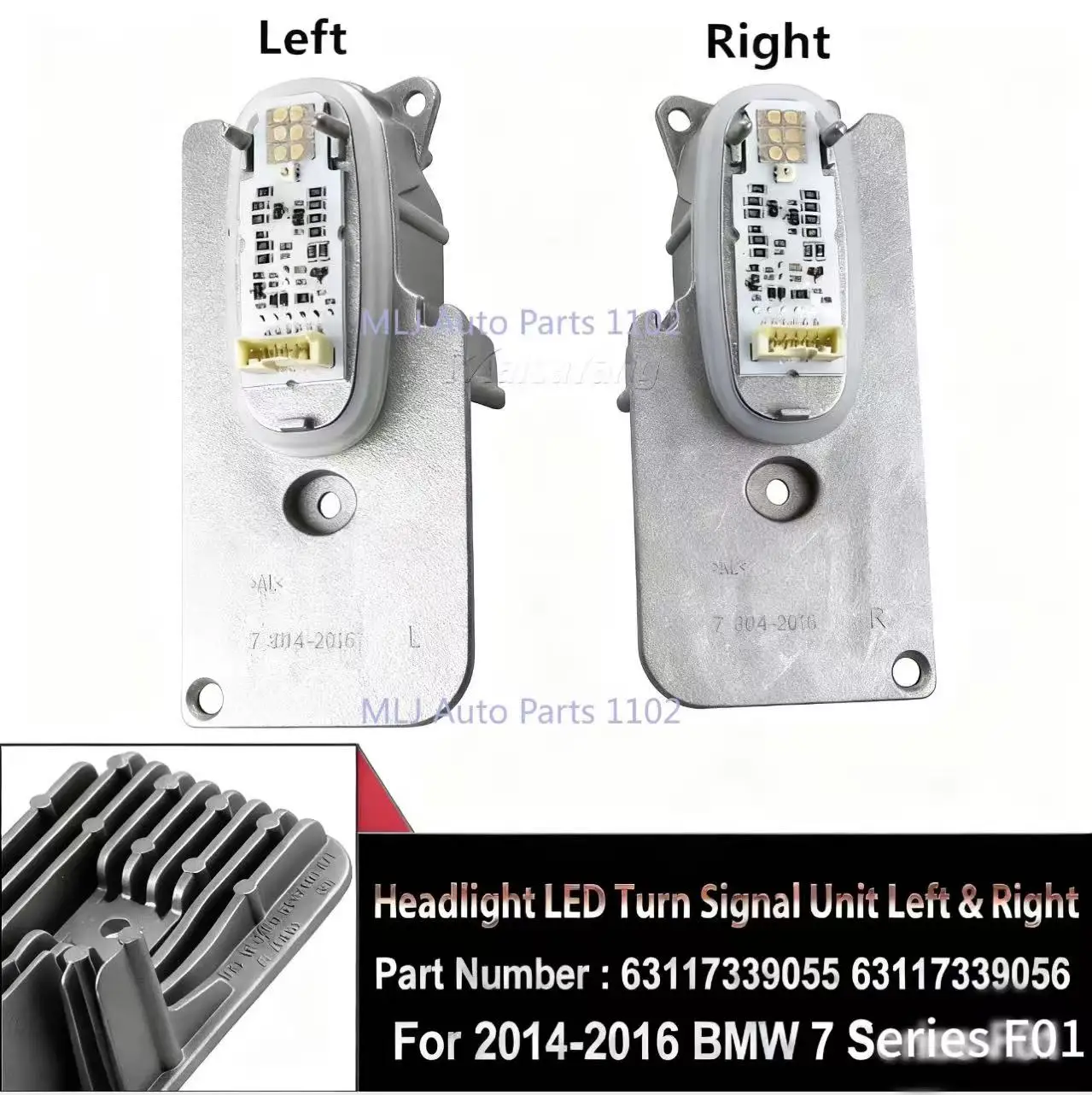 

High quality 63117339055 63117339056 for BMW 7 Series 2014-2016 F01 F02 F03 LCI FullLed LED headlight LED turn signal unit