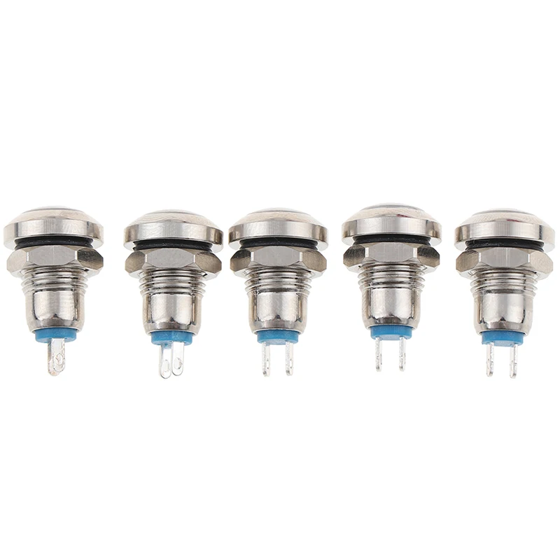 8mm Mini Metal Switch Push Button Push Reset Button Switch On Off High Head