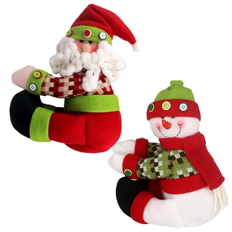 Christmas Tree Topper Christmas Tree Topper Santa Decor Christmas Snowman Tree Topper Treetop Ornament Hugger For Party Decors