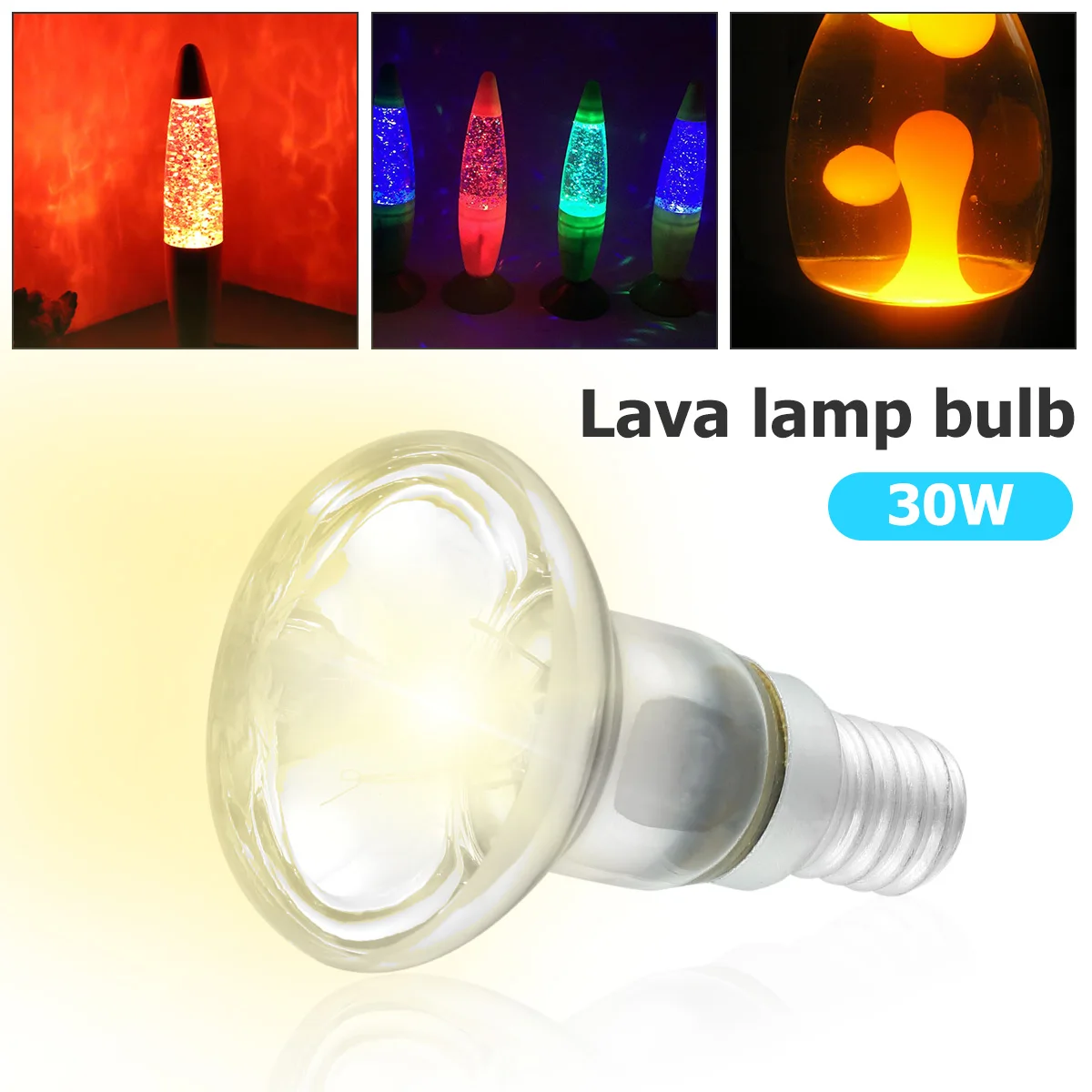 30 Watts Lava Lamp Bulbs Reflector Type Bulbs R39 E14 Base Lava Lamp Bulb High Temp Resistant Replacement Bulbs for Lava 2023