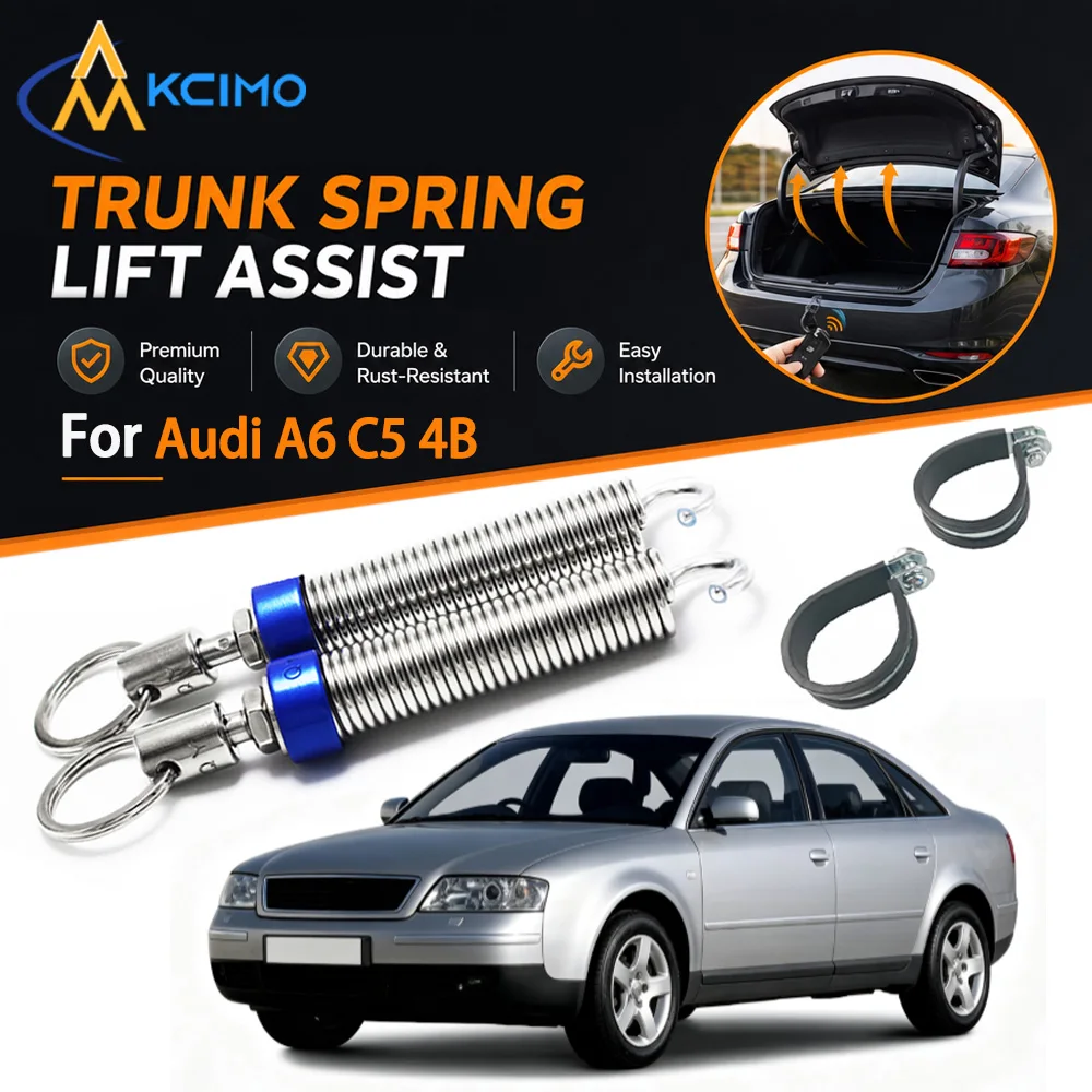 Kcimo Car Boot Trunk Automatic Opening Spring Kit Adjustable Tension Lifting Device For Audi A6 C5 4B Rear Trunk Lid Accessory