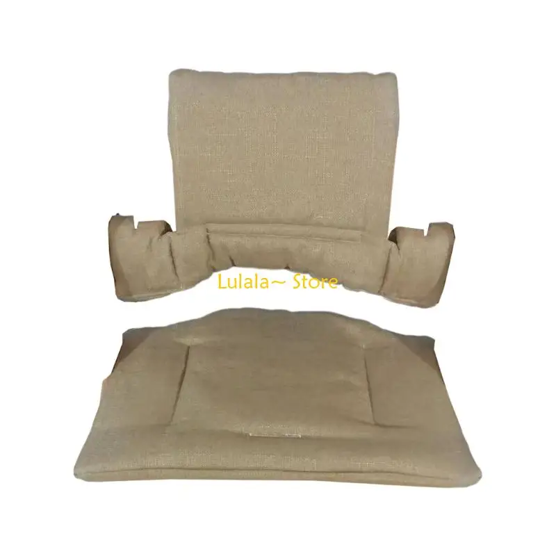 Y4QA Machine Washable Infant Dining Chair Pad Soft Cotton Blend Cushion Comfortable