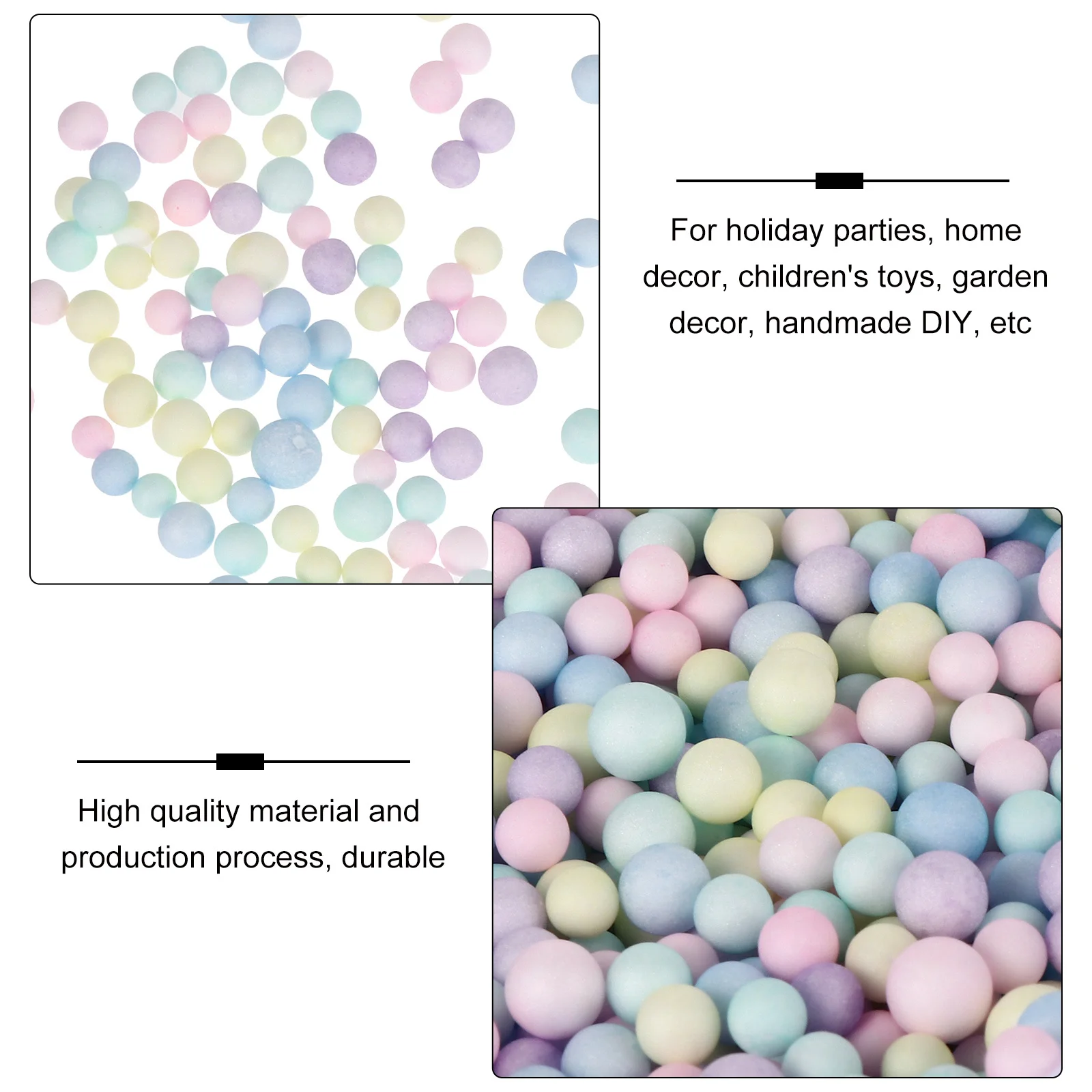 

1 Box Colorful Modeling Beads Craft Balls For Gift Box Filling Stuffing Diy Ball Decor Kids Party Wedding Christmas