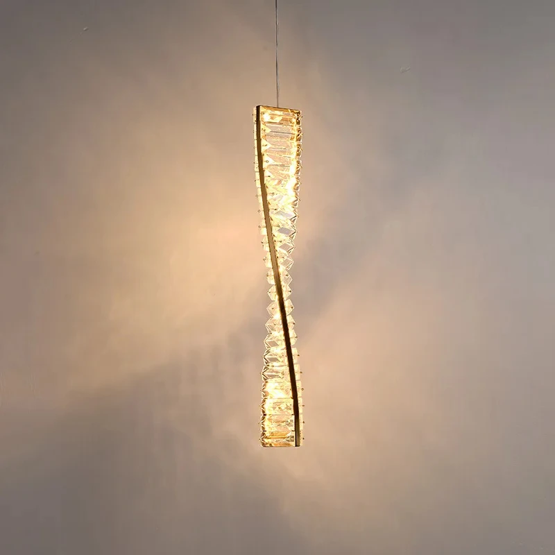 Lámpara Led de cristal dorado de lujo para mesita de noche, lámpara de pared moderna para decoración del hogar, restaurante, sala de estar, YX487TB