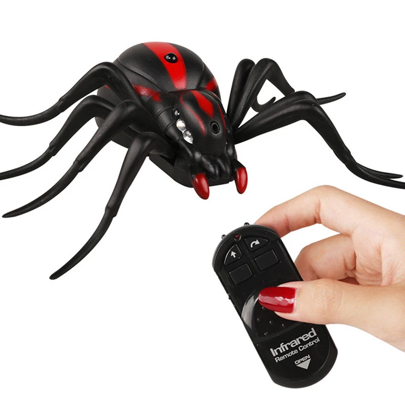 Infrared Remote Control Spider Cockroach  Animal Toy Prank Insects Joke Scary Trick Toys Remote Control Toy for Children Gifts