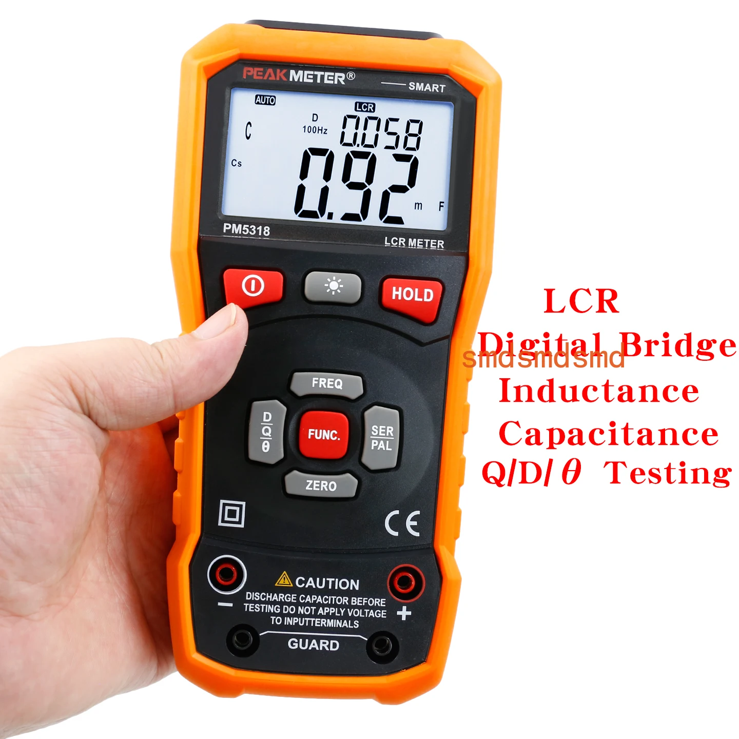 PM5318 Digital Bridge LCR Meter High Precision Handheld Inductance, Resistance, and Capacitance Tester.