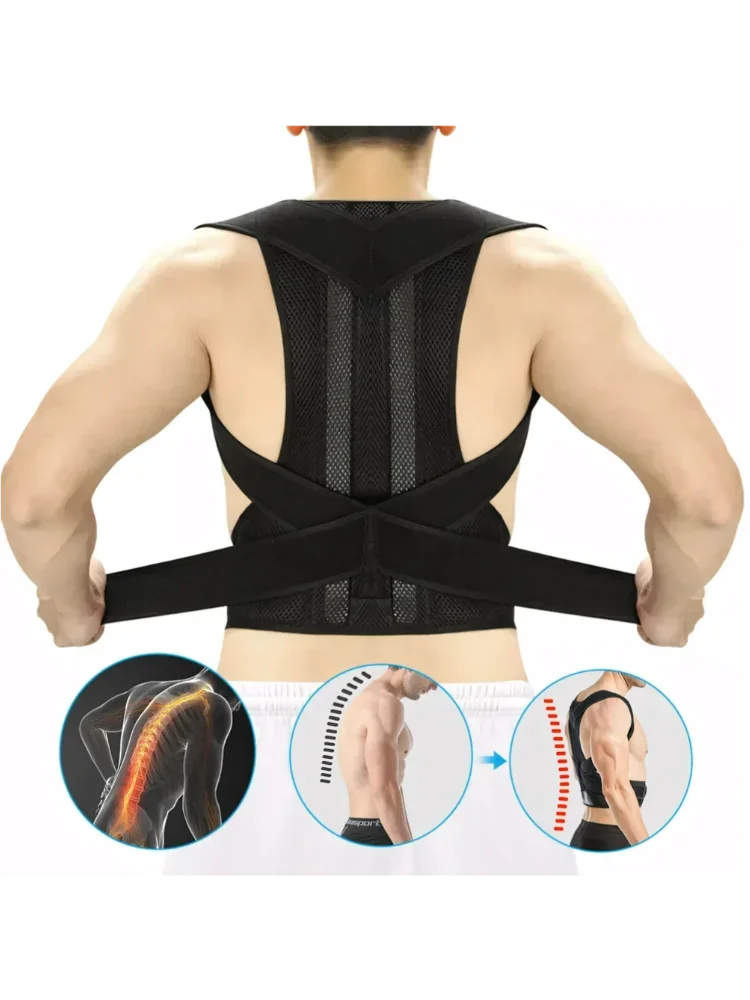 Back Brace Posture Corrector for Women & Men,Back Straightener, Scoliosis and Hunchback Correction,Adjustable Posture Trainer