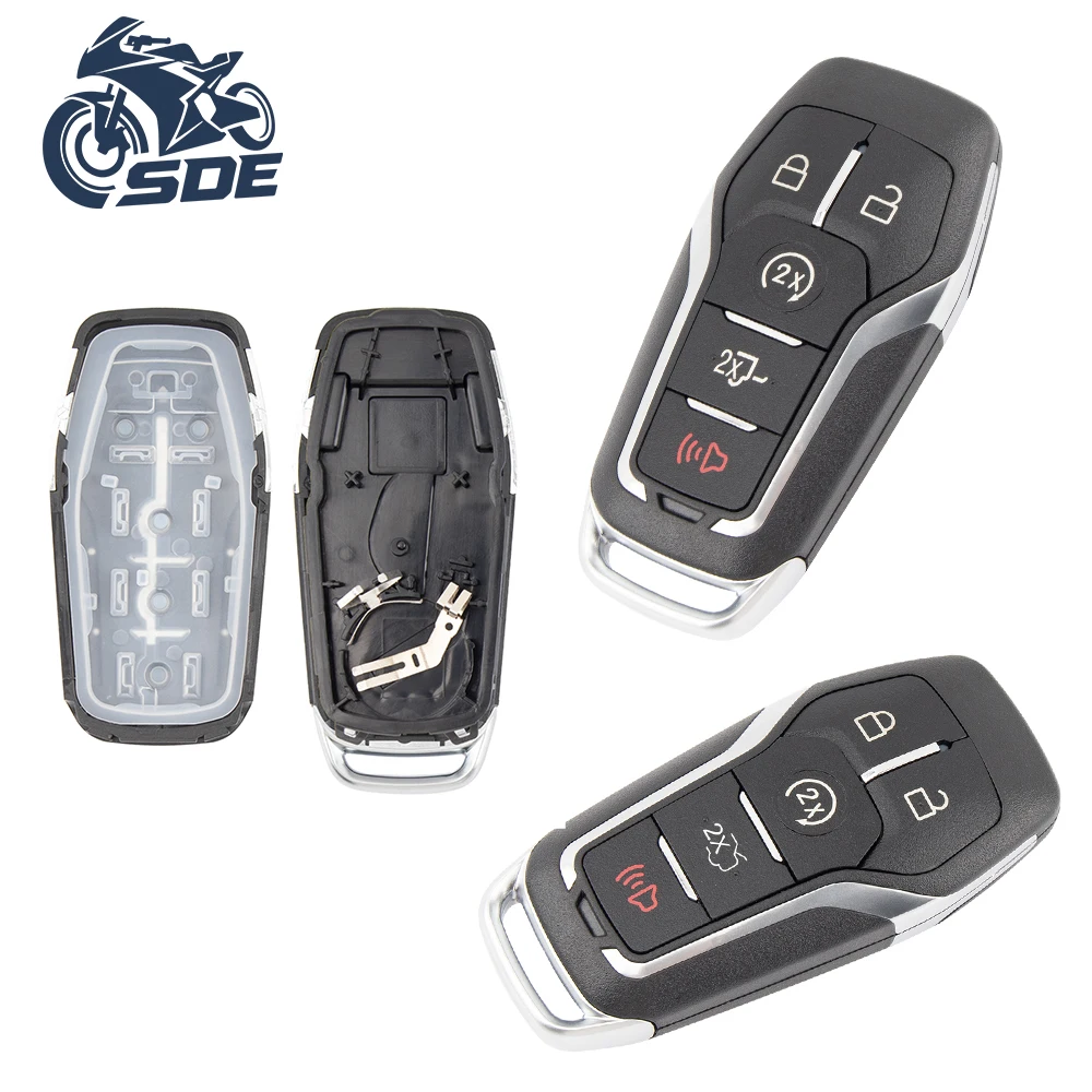 

Чехол для ключей SDE M3N-A2C31243300 для Ford F-150 350 450 550 Edge Explorer Mustang 2015-2017 Smart Key lincoln mkz mkc Key Shell