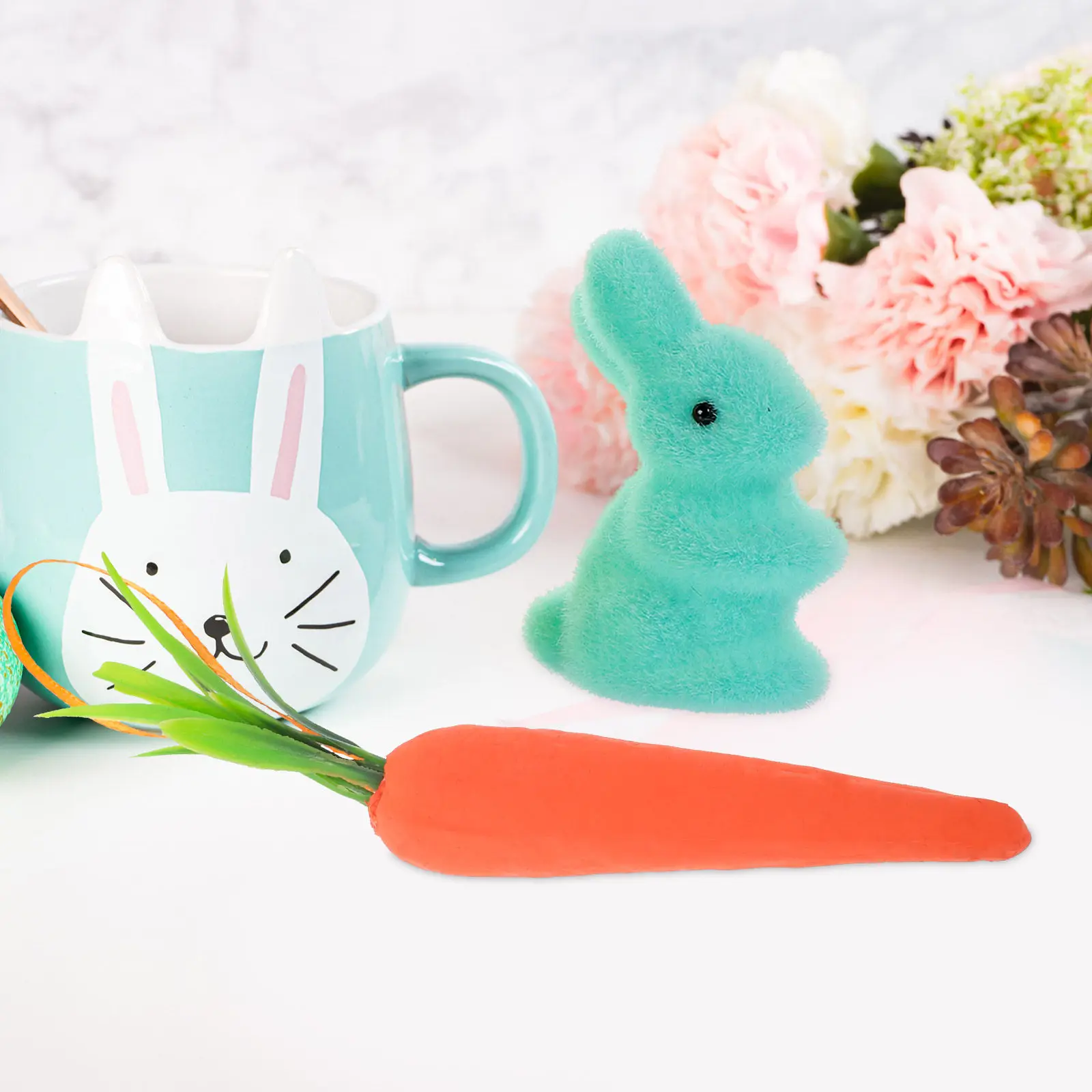 

Набор декоративных украшений «Пасхальный кролик и морковь» из мягкого пенопласта для праздничных мероприятий и домашнего декора, подвесные украшения в виде моркови на Пасху
