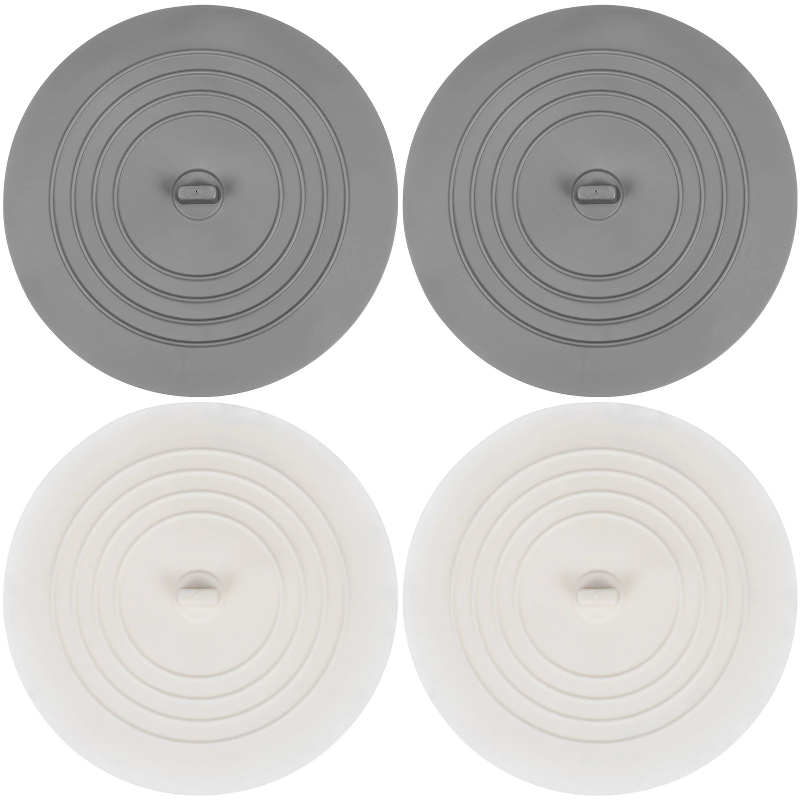 

4Pcs Drain Stoppers Large Tpr Flexible Silicone Hair Catcher for Kitchen Bathroom Sink Tub Covers Drain Plugs Water Seal