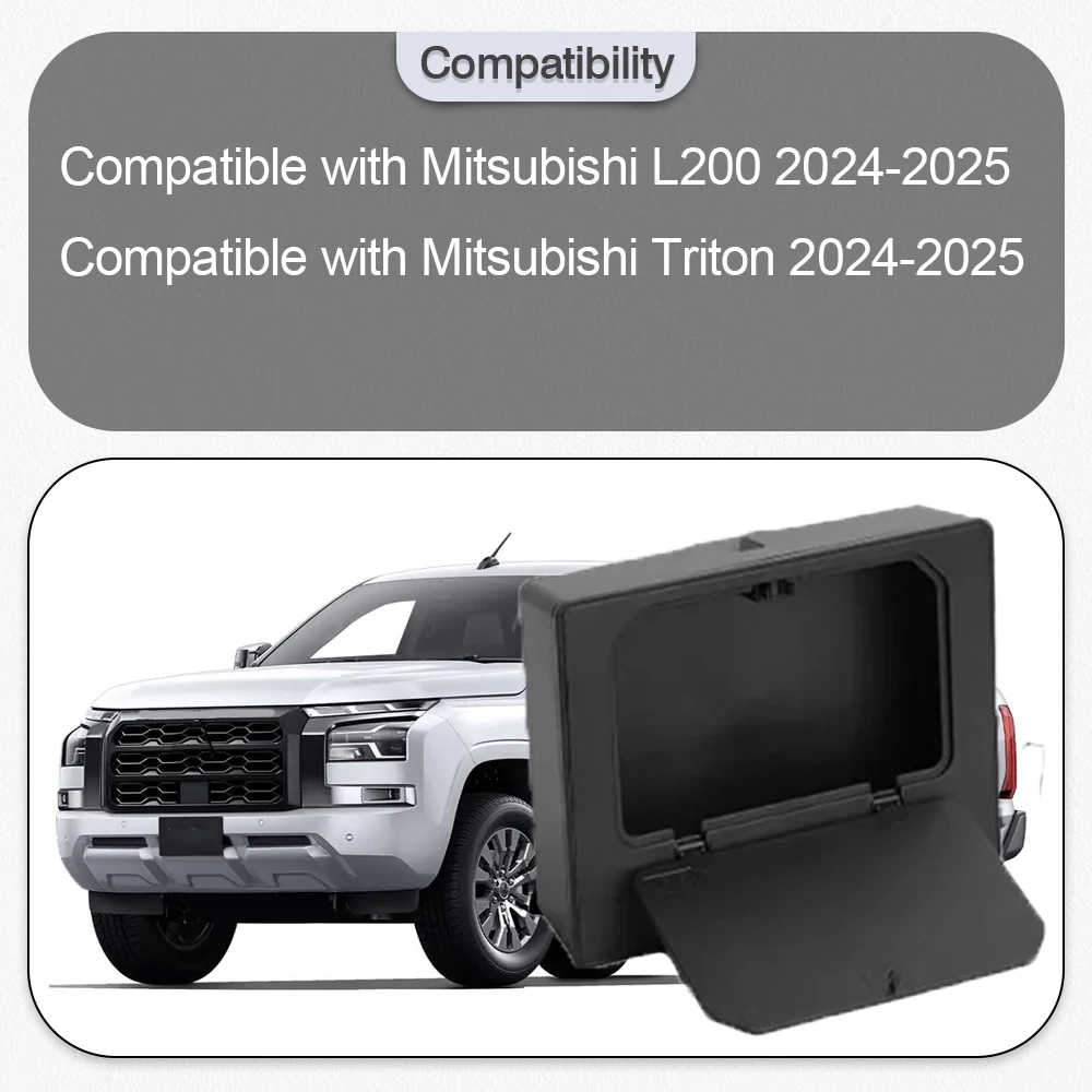 

Car Armrest Hidden Multifunctional Storage Box Press Type For Mitsubishi L200 Triton 2024-2025 Interior Hidden Storage Box