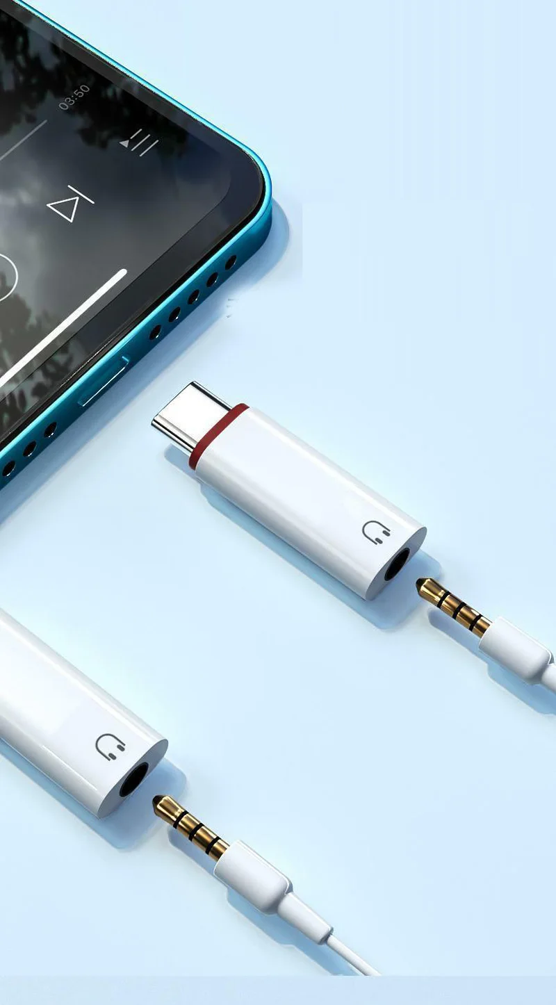 Type c To 3.5mm Earphone Adapter 3.5 Jack USB C Audio Converter for iPhone 15 Samsung USB C to 3.5mm Headphone Connector image 2