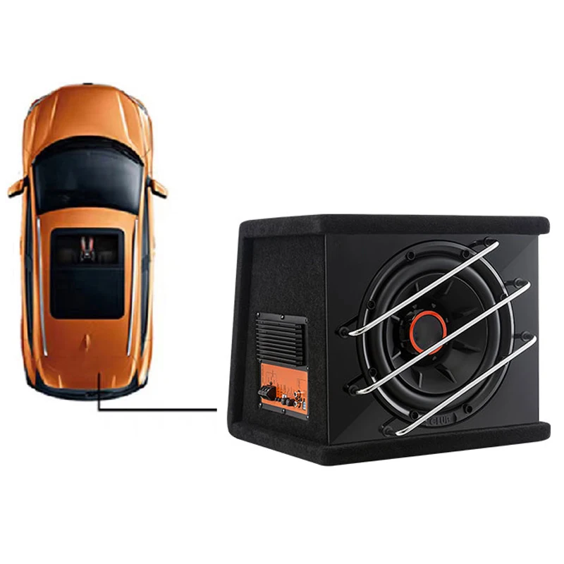 10-inch car audio modification 1000W car subwoofer box ultra-thin super bass trunk active amplifier block