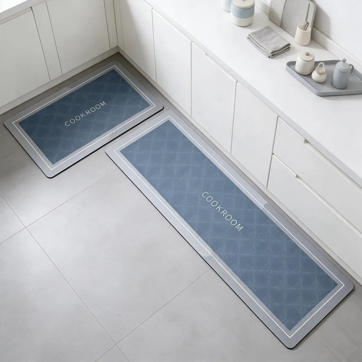 Tappetino da cucina in fango di diatomee, tappeto spesso per pavimenti con proprietà assorbenti e antiscivolo, fondo in gomma, disponibile in versione lunga o quadrata, ideale per cucina, bagno,
