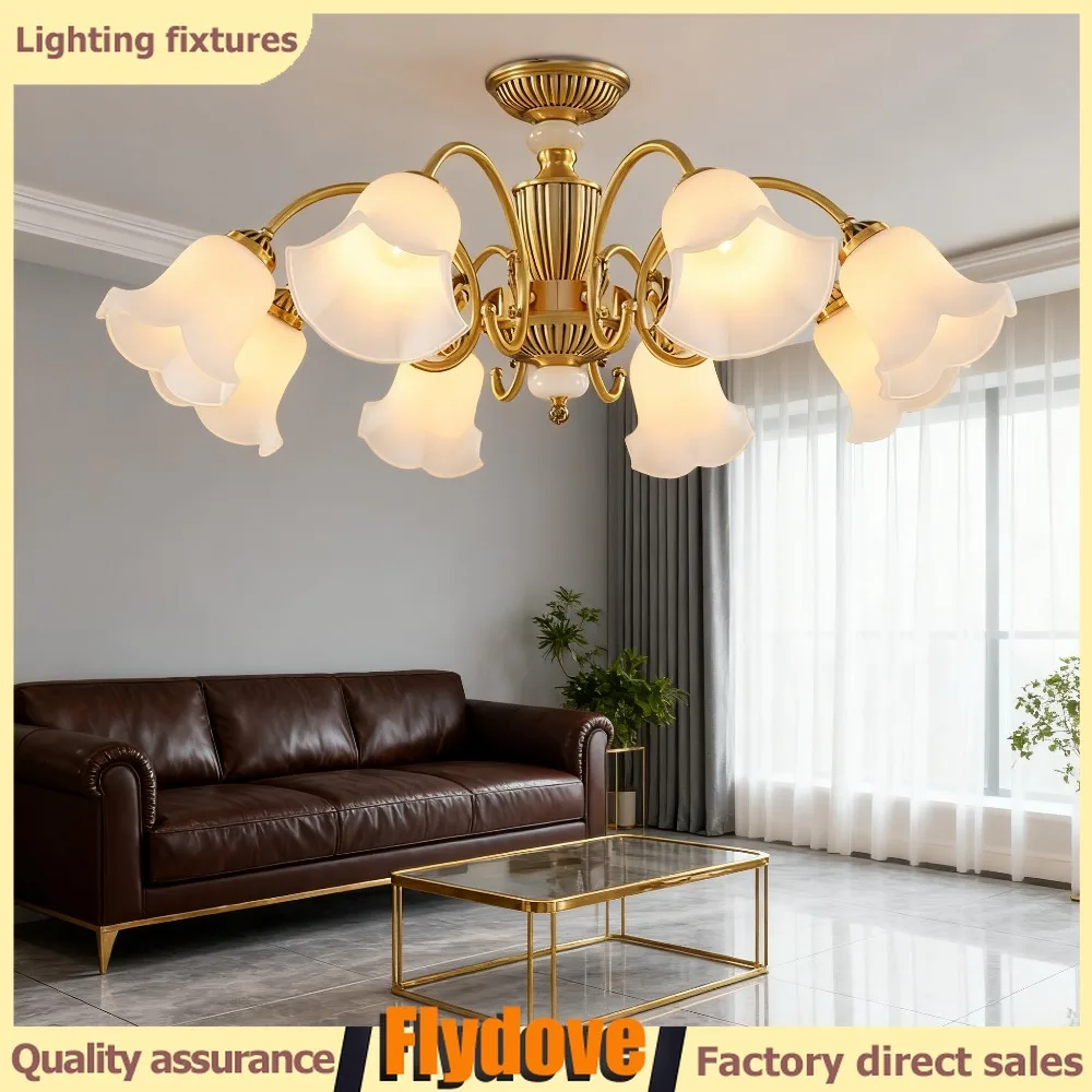 

European Style Living Room Pendant Light Creative Classical Bedroom Dining Room Ceiling Light Home LED Decorative Light 220V