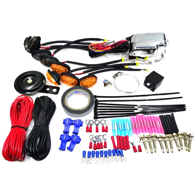 

Universal UTV 4X4 Turn Signal Horn Street Legal Kit Turn Signal Horn Conversion Kit For Polaris Ranger, General, RZR-A92D