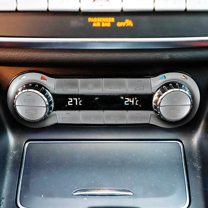 

Car Central Control Air Conditioning Button Cover Decoration Stickers For Mercedes Benz CLA C117 GLA X156 A Class W176 2013-2018