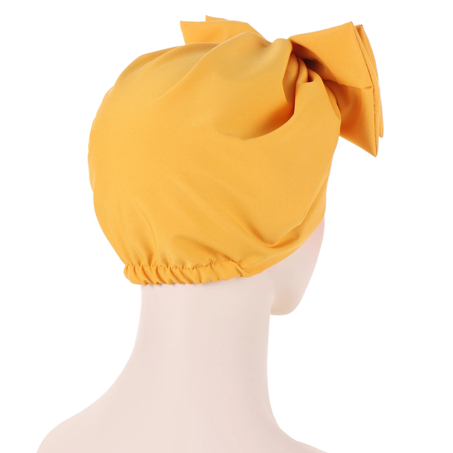 Bow Knot Women Hijab Indian Muslim Chemo Hair Loss Cap Turban Headwear Wrap Scarf Arab Islamic Bonnet Cover Cancer Hat