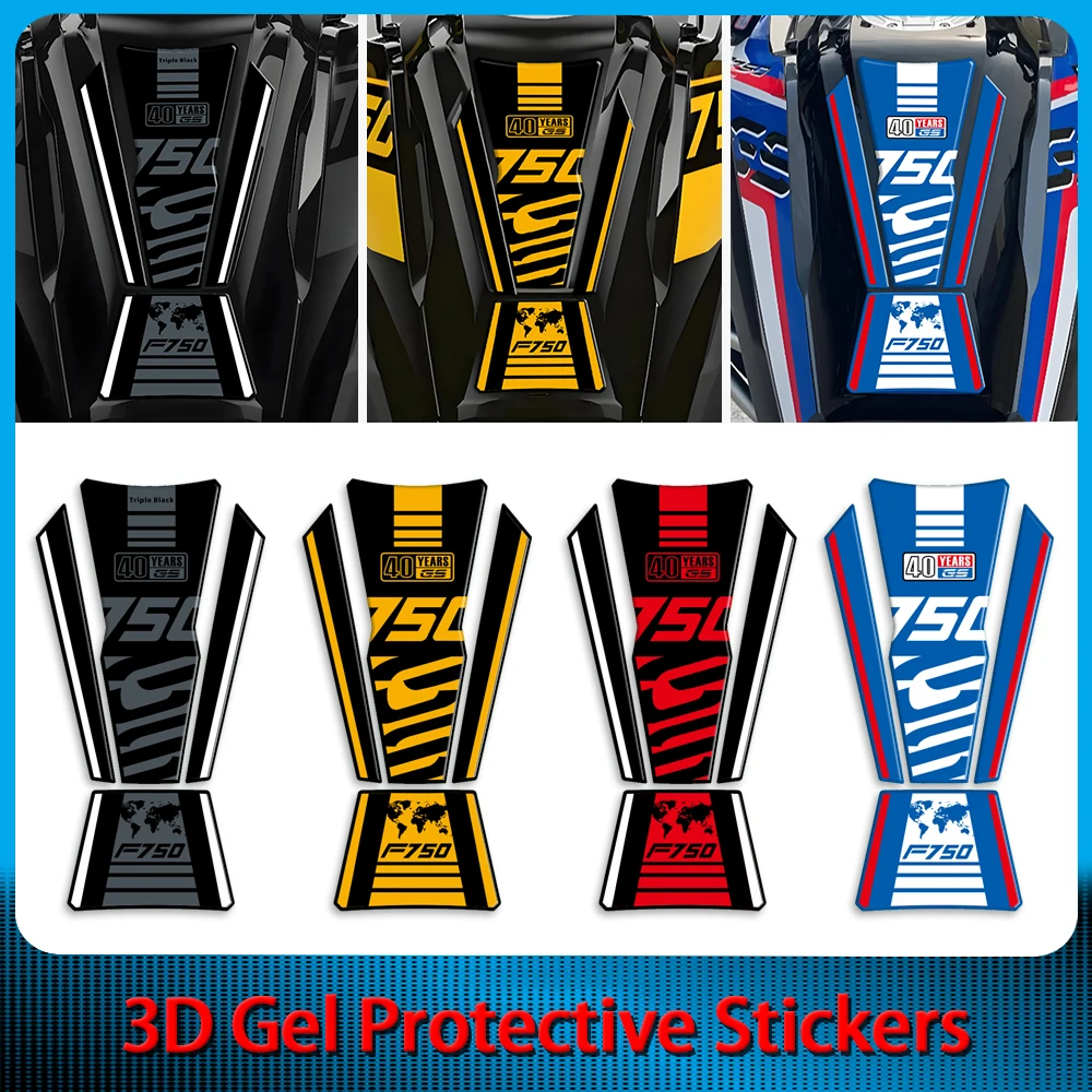 

For F750GS F 750 GS 2020-2024 F750GS Adventure 3D Gel Decal Motorcycle Fuel Tank Pad Sticker Paint Protection Accessori