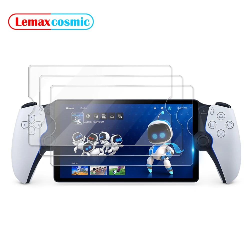 3 قطع من واقي الشاشة من الزجاج المقسى لملحقات بوابة Sony Playstation PS الواقية