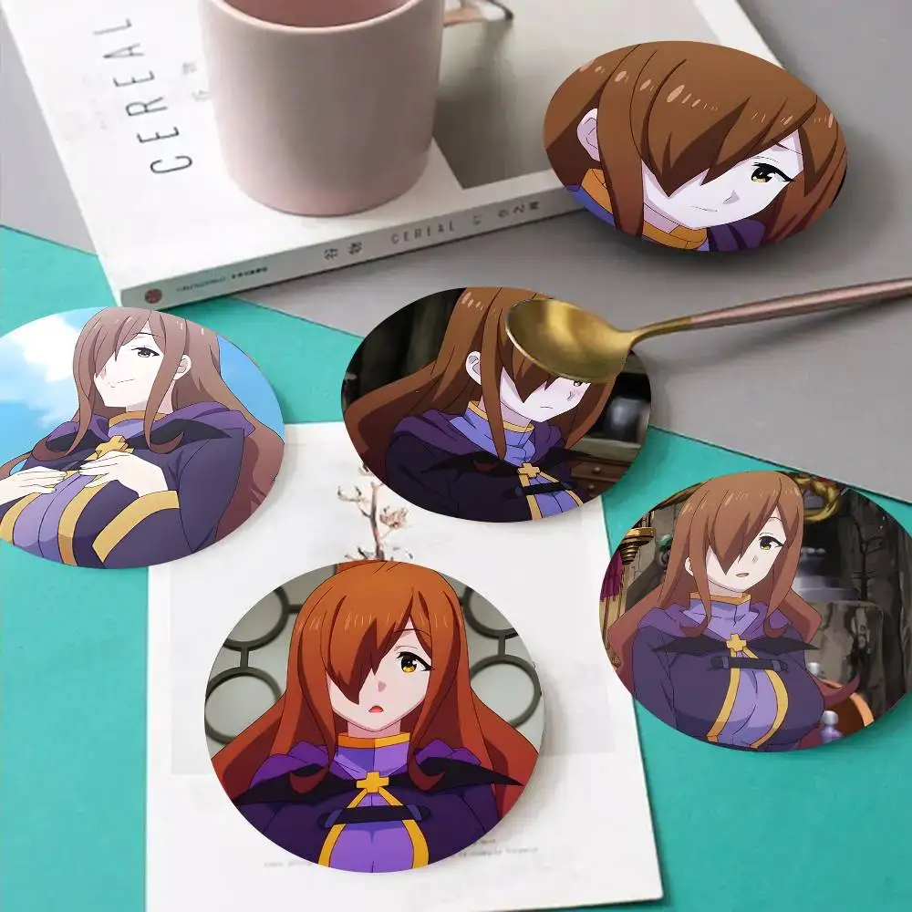1pc Wiz Anime Characters Wooden Coaster Colour Printing Cup Mat Home Desk Decoration Gifts
