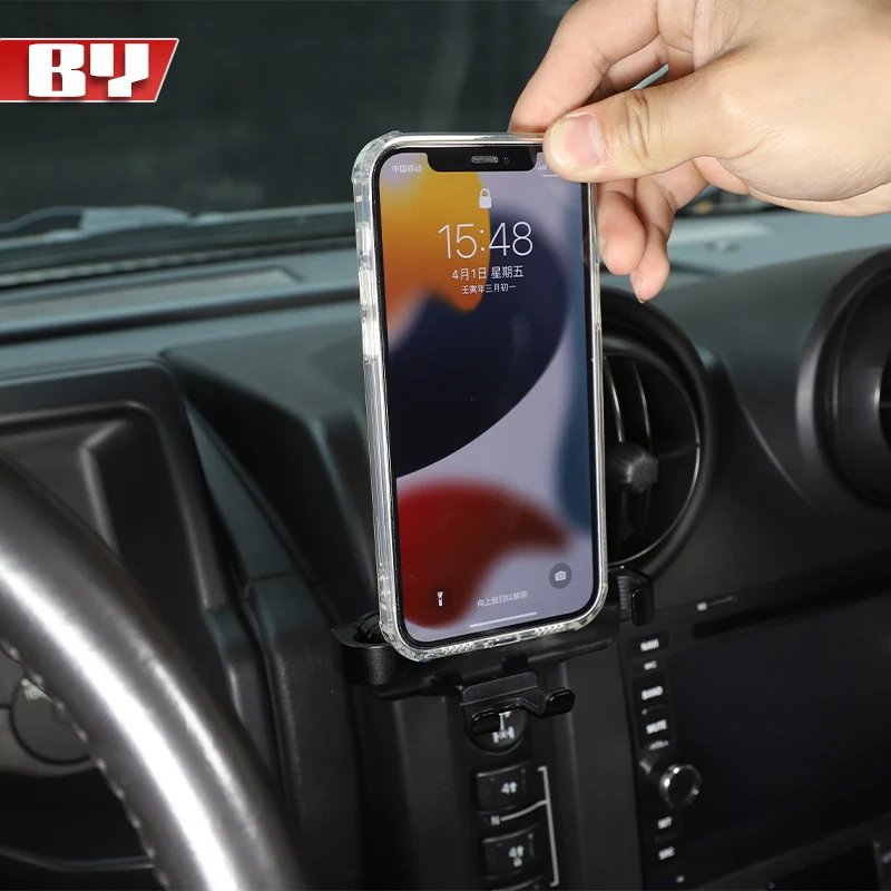 ل 2003 2004 2005 2006 2007 هامر H2 حامل هاتف السيارة الجاذبية حامل لوحة القيادة تنفيس الهواء الهاتف جبل الملحقات