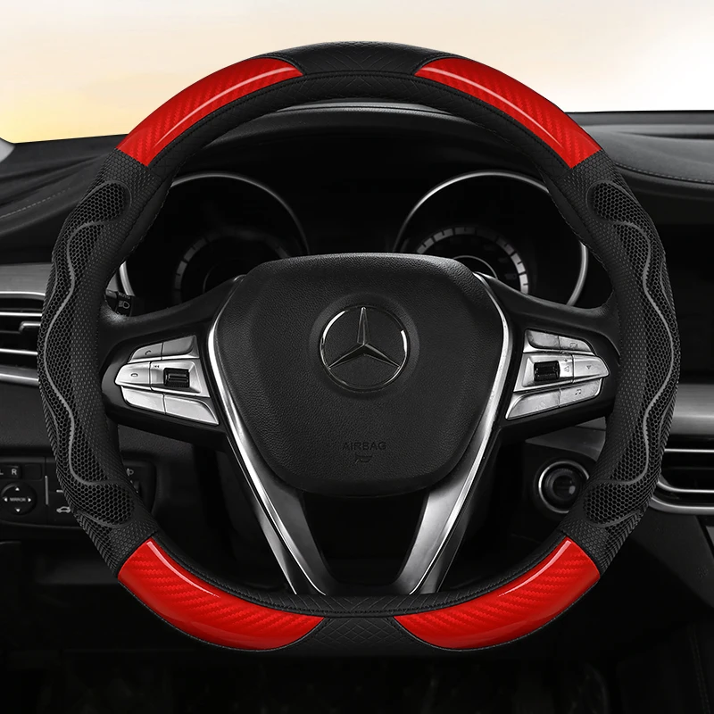 2023 New figure 8 honeycomb steering wheel cover D shape