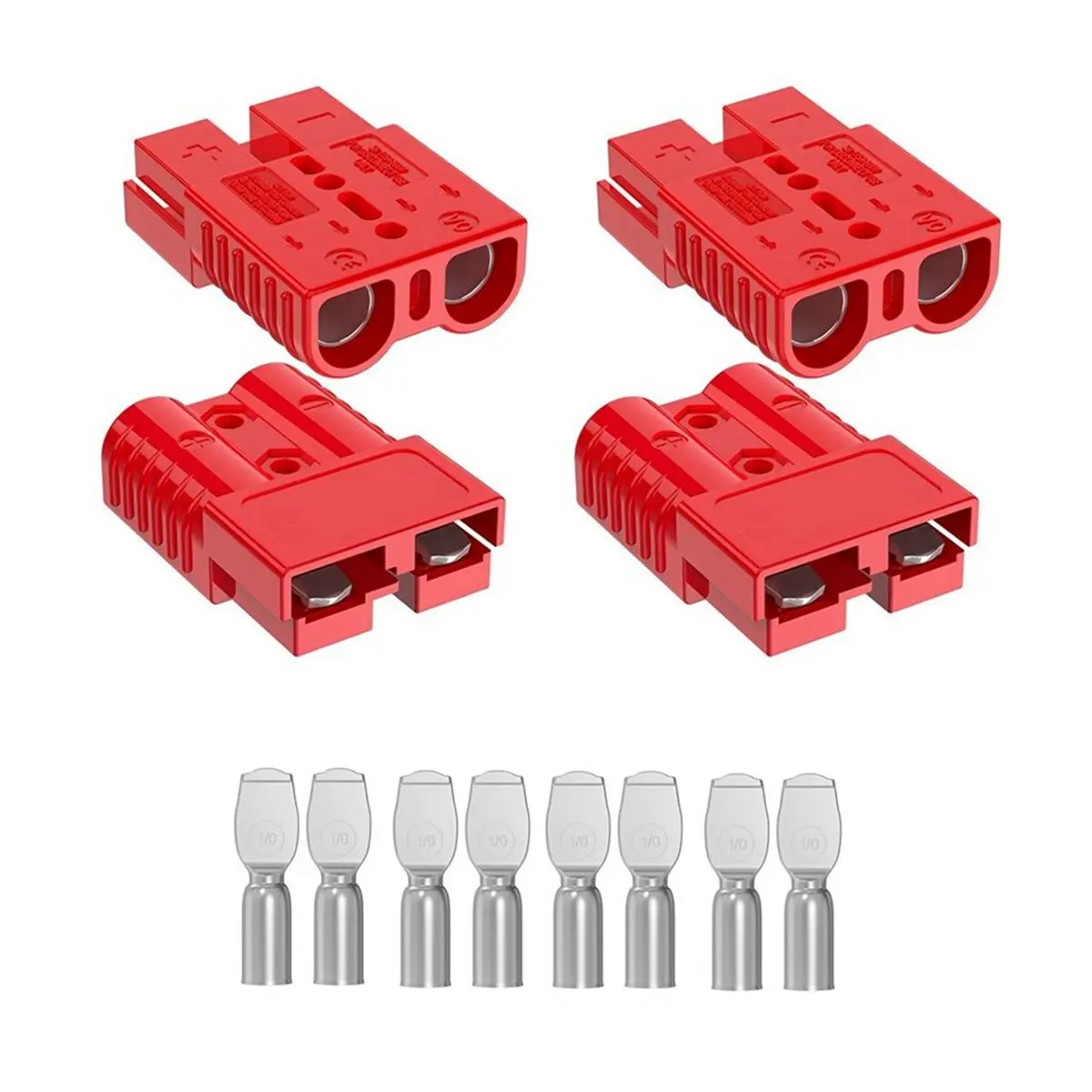Promotional-For Connector 175A 600V Battery Quick Connect/Disconnect for 1/0-4 AWG Cables,for Winch, Trailer(Red, 4 PCS)